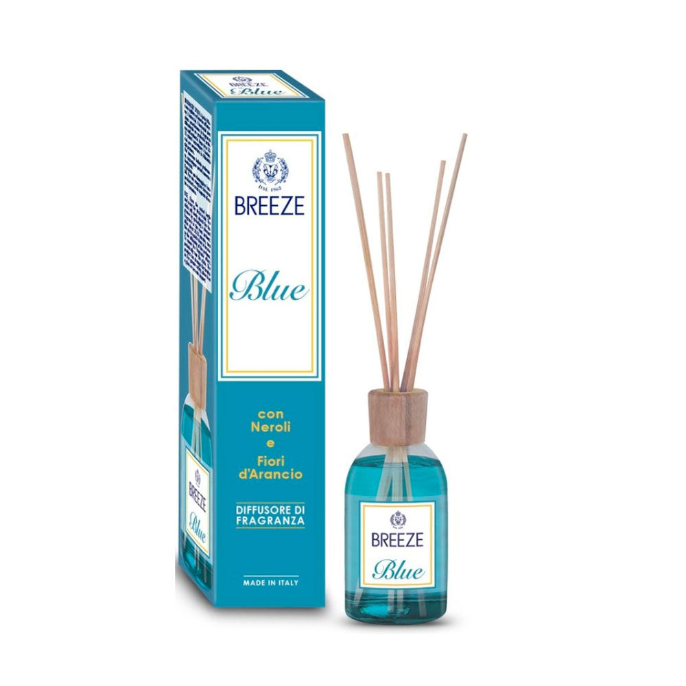 BREEZE - PROFUMATORE AMBIENTI DIFFUSORE CON BASTONCINI BLUE 100ml