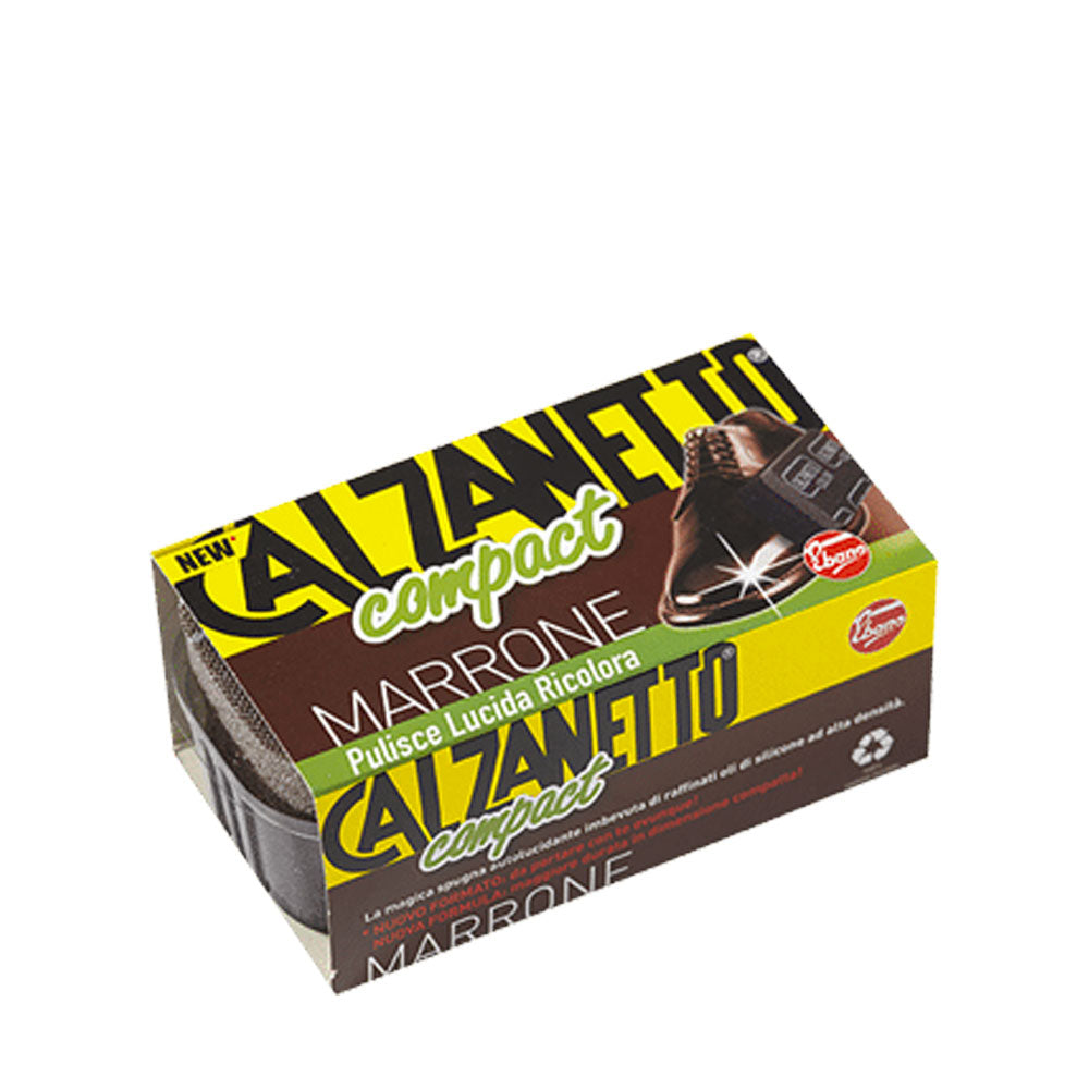 CALZANETTO COMPACT PULZIA SCARPE SPUGNA MARRONE