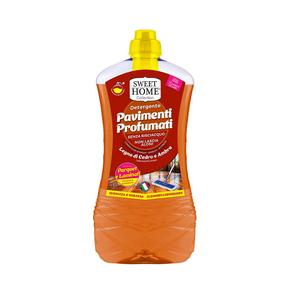 SWEET HOME - DETERGENTE PAVIMENTI LEGNO DI CEDRO E AMBRA 1L