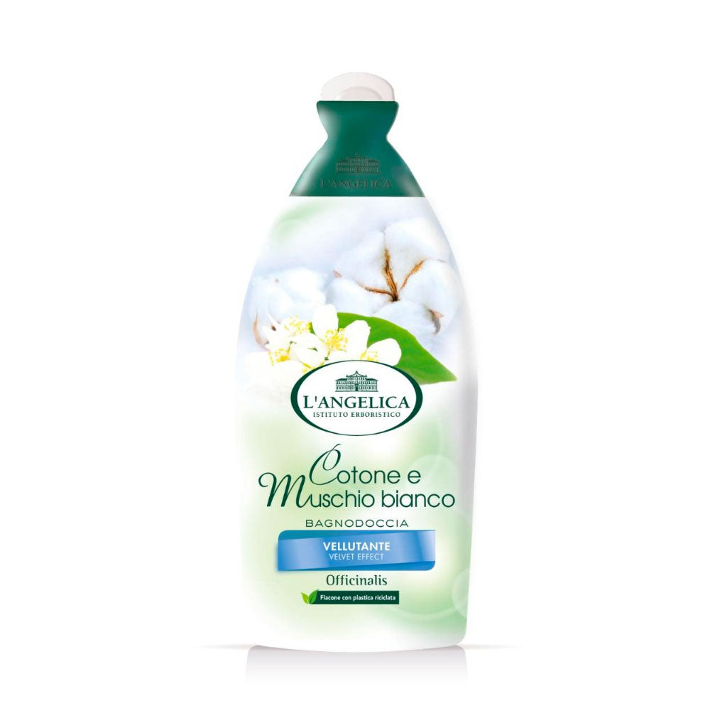 L'ANGELICA - BAGNOSCHIUMA OFFICINALIS COTONE E MUSCHIO BIANCO - 500ML