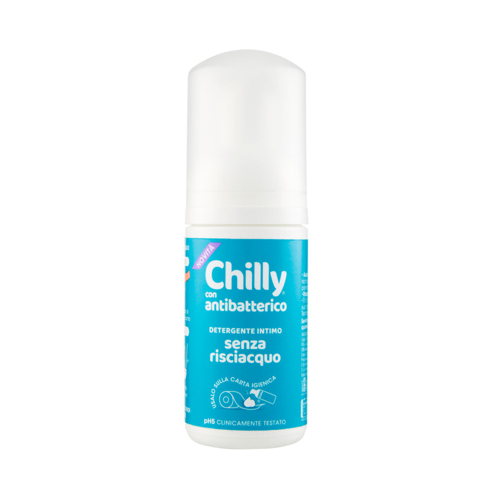 CHILLY CON ANTIBATTERICO DETERGENTE INTIMO MOUSSE SENZA RISCIAQUO 100ml