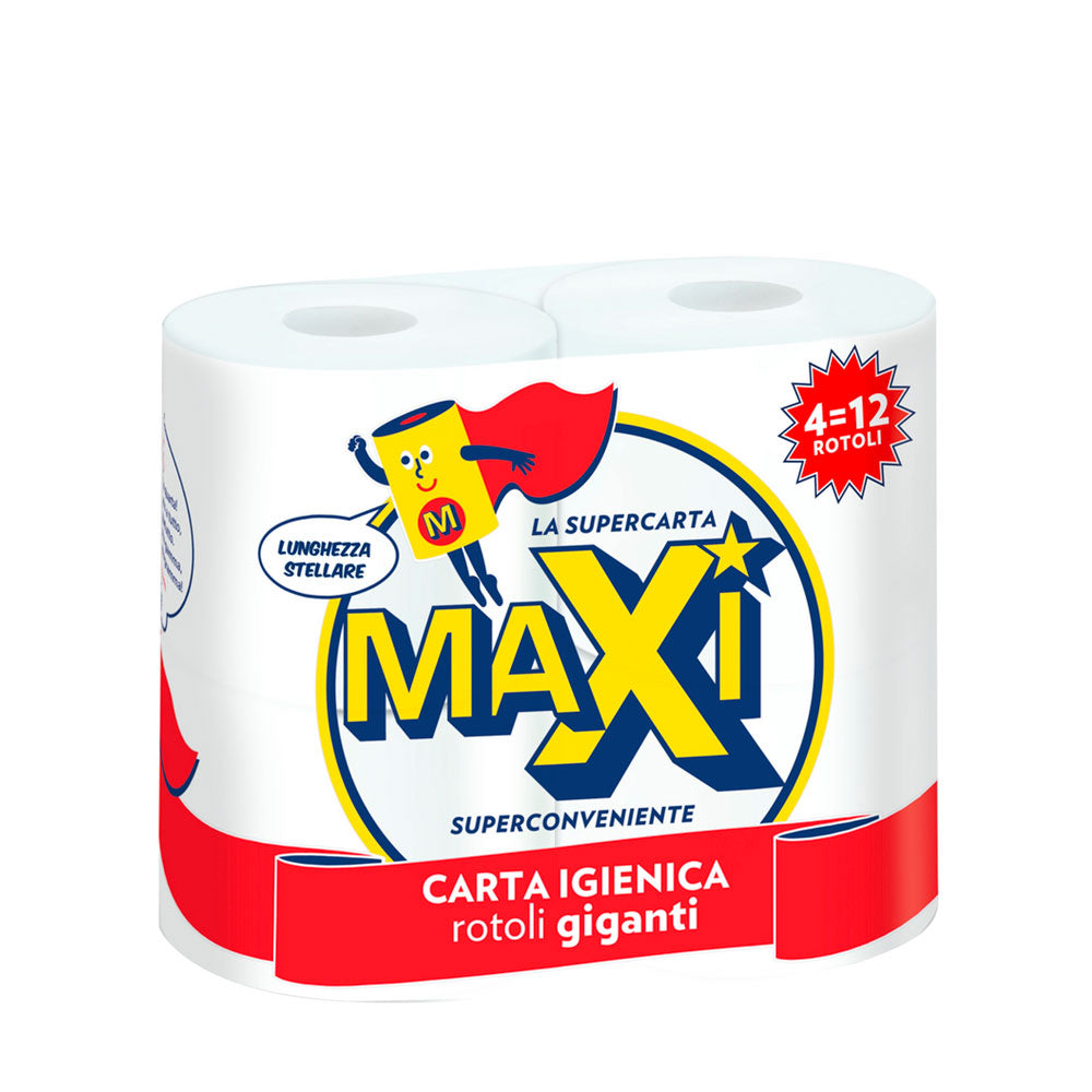 MAXI - CARTA IGIENICA 4 ROTOLI GIGANTI 2 VELI