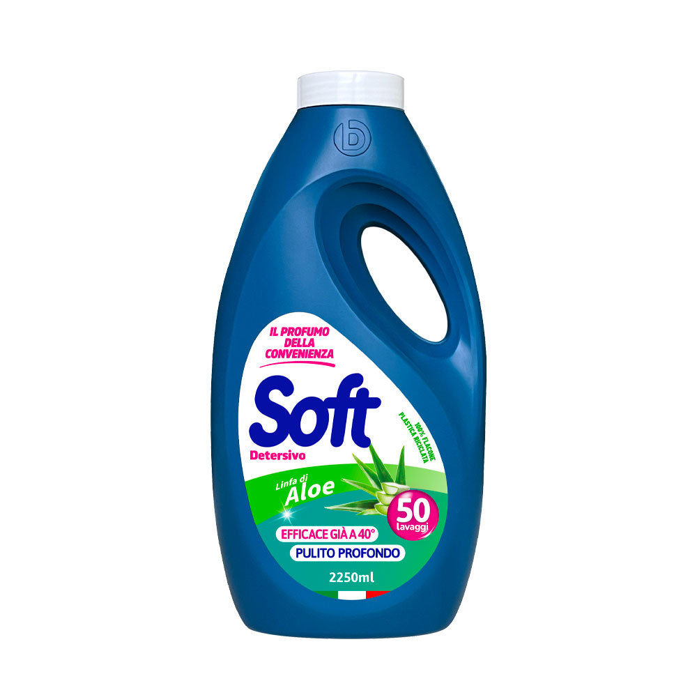 SOFT - DETERSIVO LIQUIDO LAVATRICE LINFA DI ALOE - 50 LAVAGGI