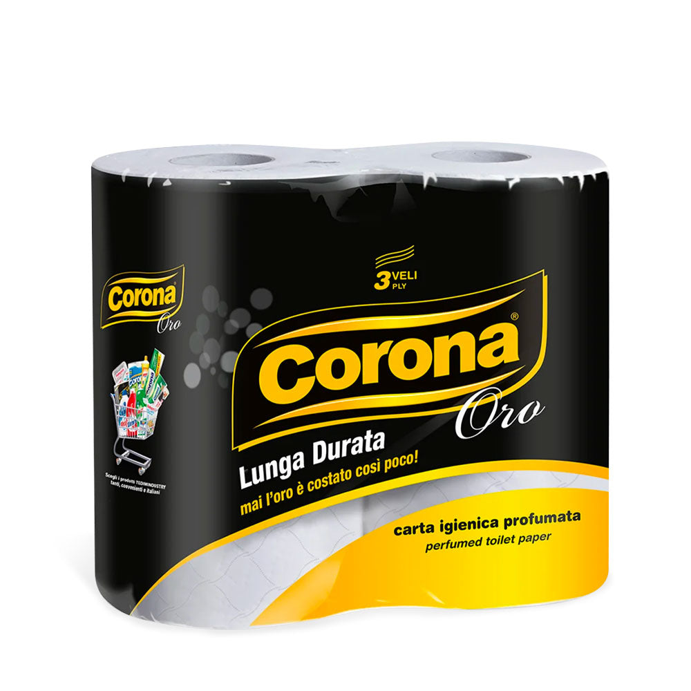 CORONA ORO CARTA IGIENICA LUNGA DURATA 3 VELI 4pz