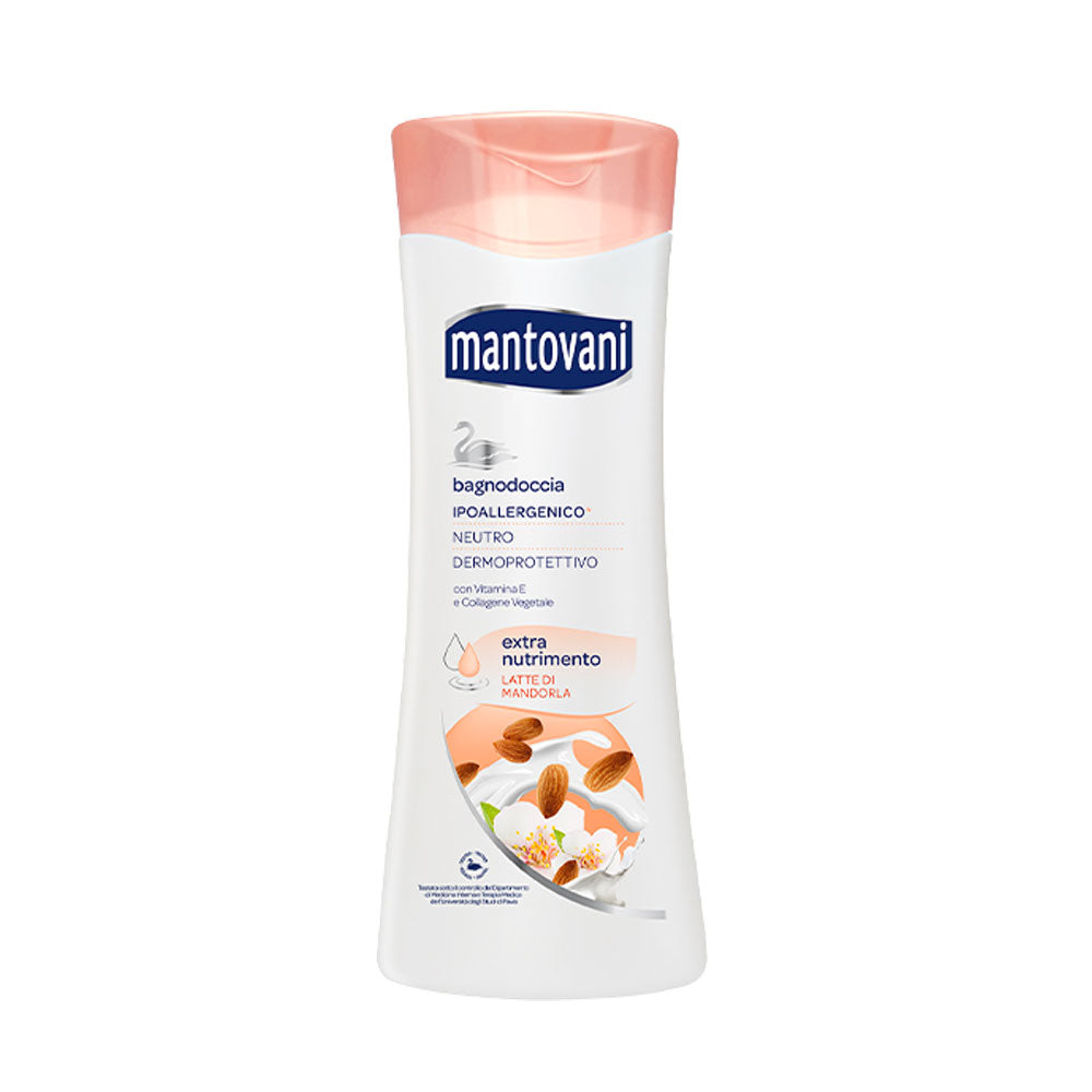 MANTOVANI - BAGNODOCCIA IPOALLERGENICO NUTRIMENTO CON LATTE DI MANDORLA - 400ML