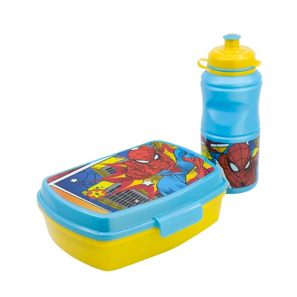 COLZANI GIFT BOX MARVEL SET BORRACCIA E SANDWICH BOX IN PLASTICA SPIDER-MAN