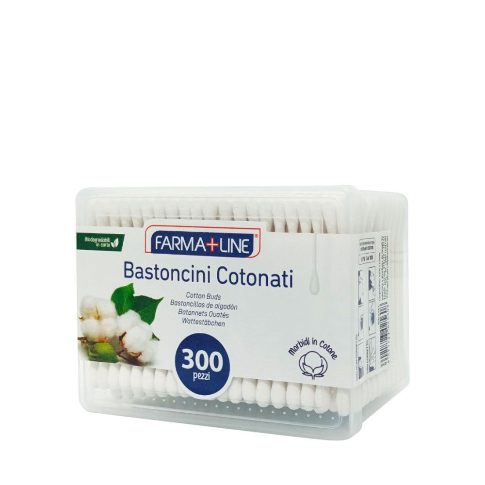 FARMA+LINE - BASTONCINI COTONATI BIODEGRADABILI - 300PZ