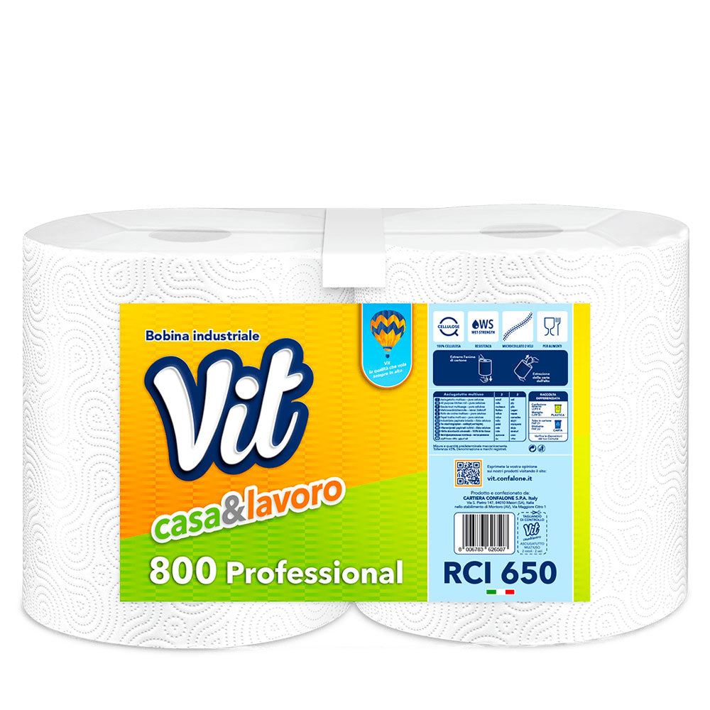 VIT - CASA&LAVORO BOBINA CARTA INDUSTRIALE - 2pz