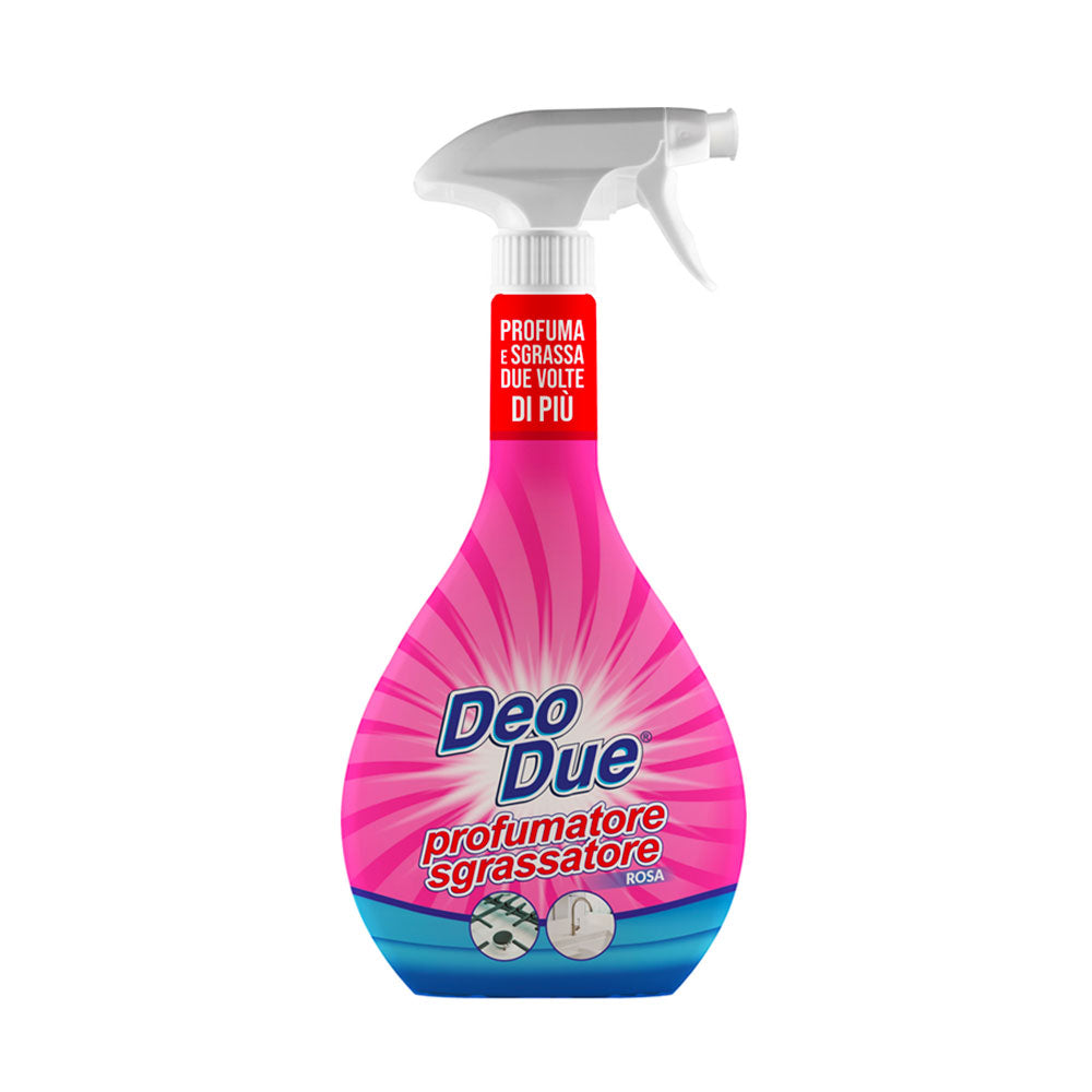 DEO DUE - PROFUMATORE SGRASSATORE SPRAY ROSA 600ml