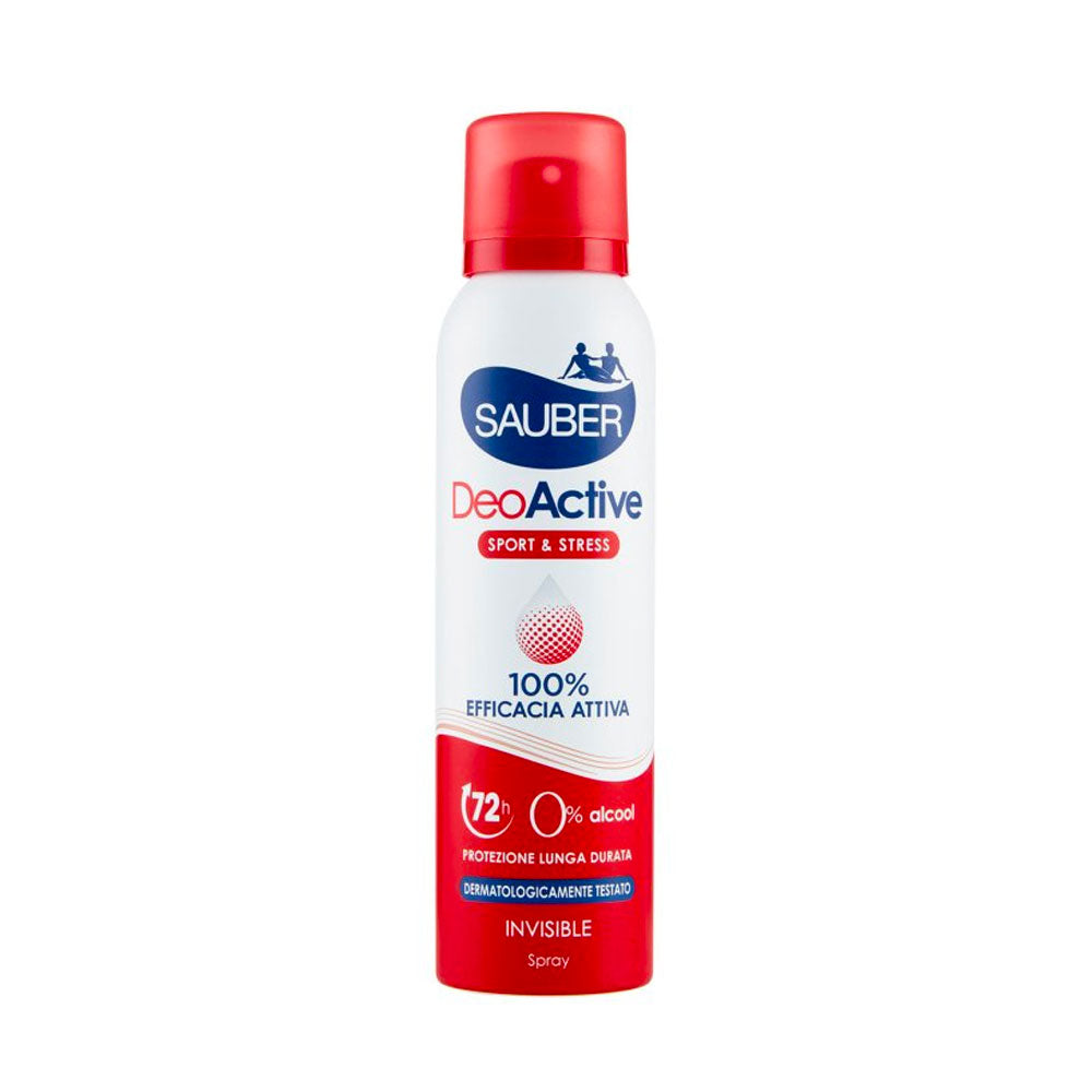 SAUBER DEODORANTE SPRAY DEOACTIVE SPORT & STRESS - 150ML
