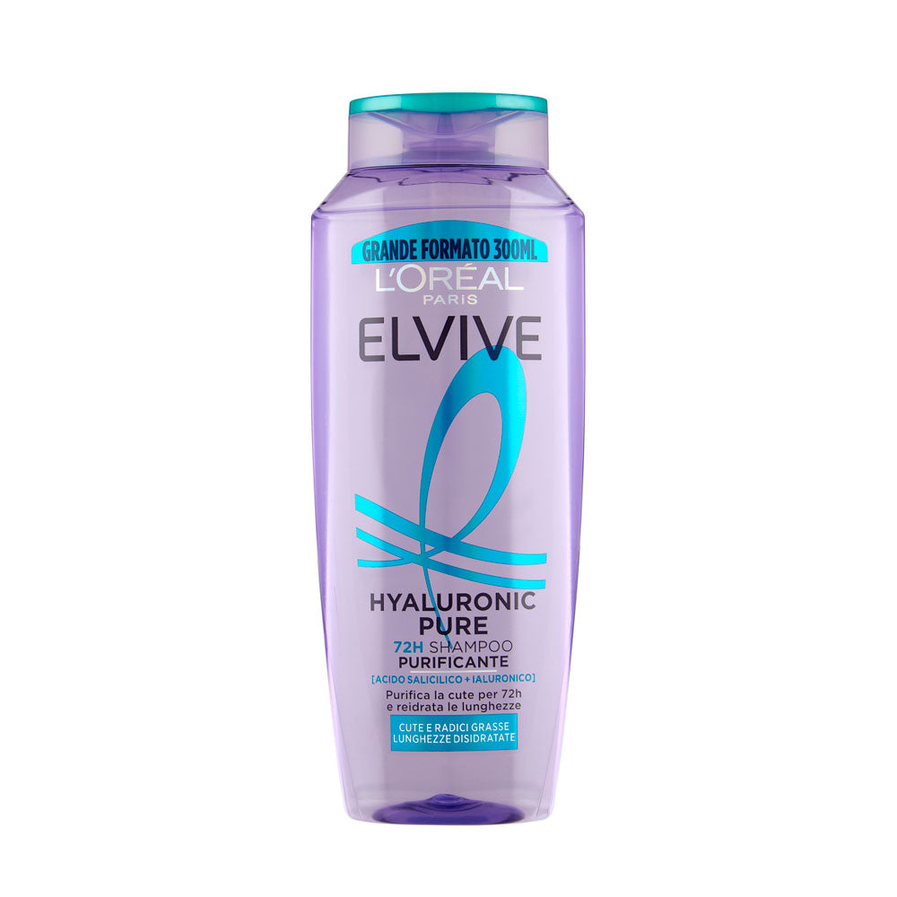 L'OREAL PARIS - ELVIVE HYALURONIC PURE SHAMPOO PURIFICANTE - 300ML