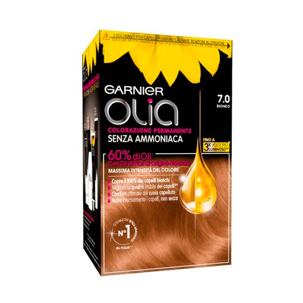 GARNIER - OLIA COLORAZIONE PERMANENTE TINTA CAPELLI - 7.0 BIONDO MEDIO