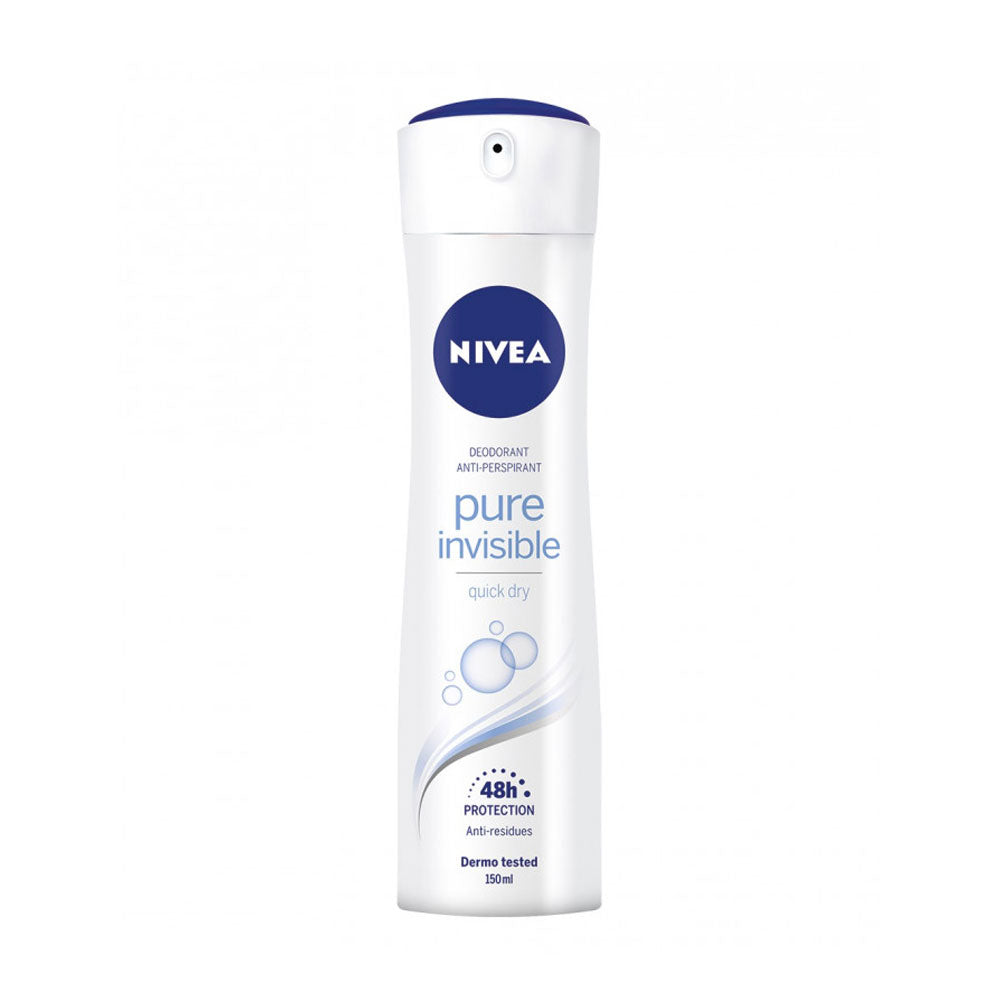 NIVEA - DEODORANTE SPRAY 48H PURE INVISIBLE 150ml