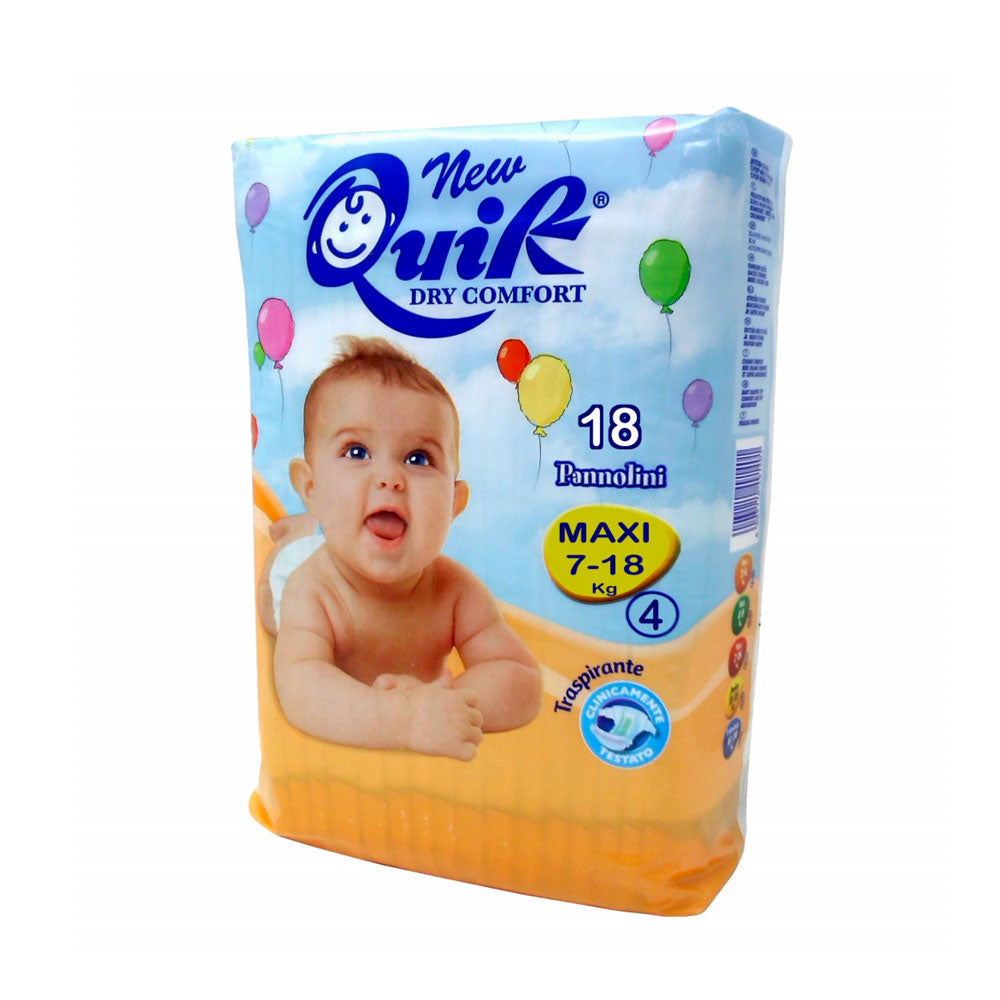 QUIK - DRY COMFORT PANNOLINI PER BAMBINI - MAXI TG4 - 18PZ