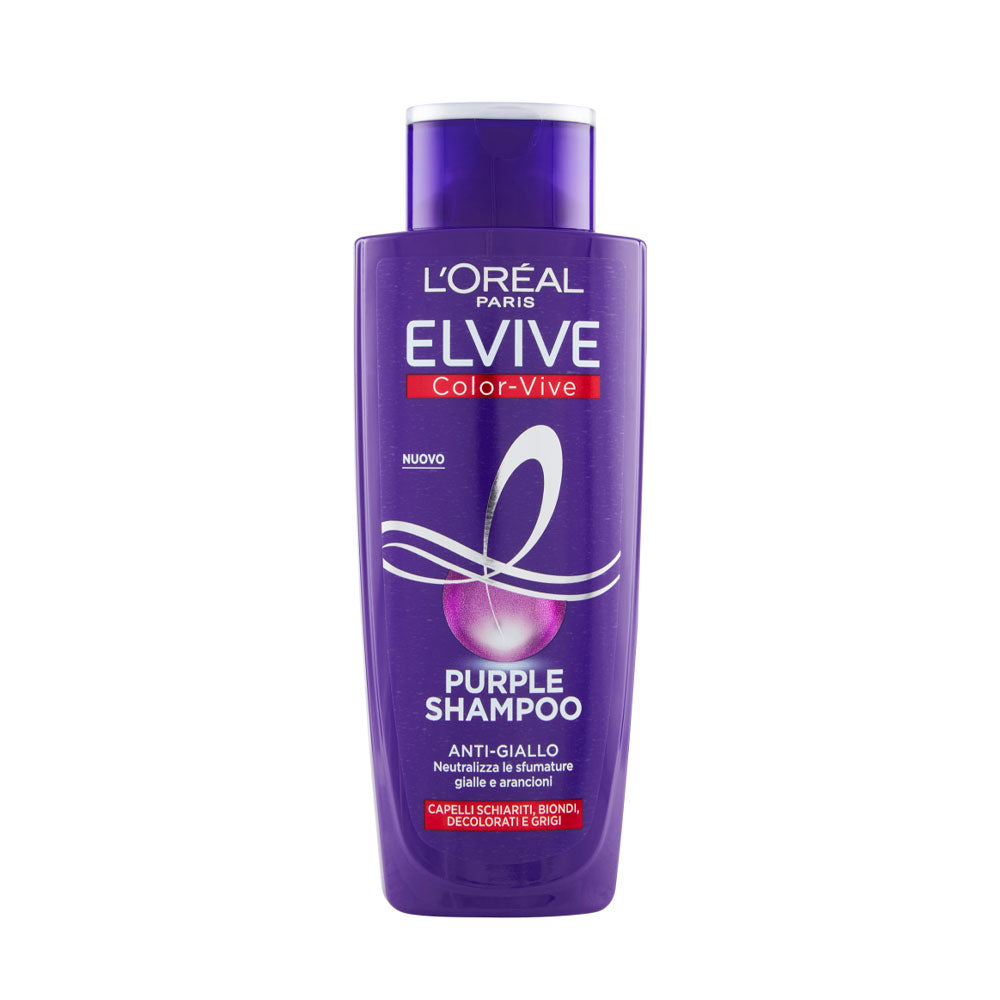L'OREAL PARIS - ELVIVE COLOR VIVE SHAMPOO PER CAPELLI PURPLE ANTI-GIALLO - 200ML