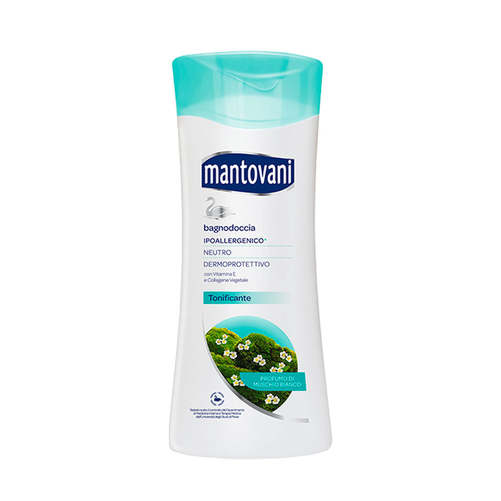 MANTOVANI - BAGNODOCCIA IPOALLERGENICO TONIFICANTE MUSCHIO BIANCO - 400ML