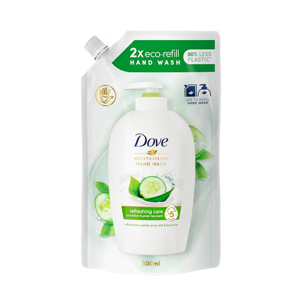 DOVE - SAPONE LIQUIDO MANI RICARICA BUSTA CUCUMBER & GREEN TEA SCENT 500 ML