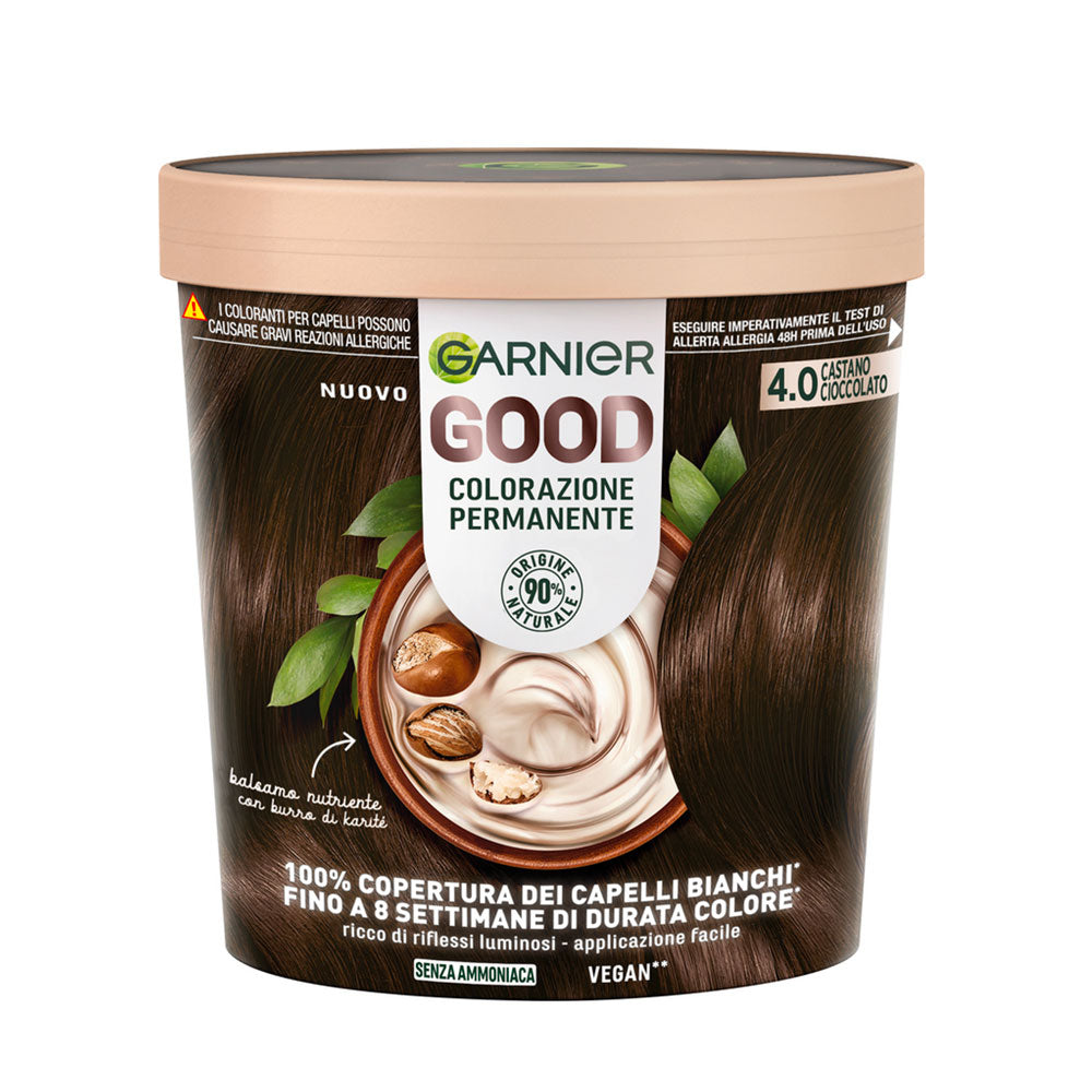 GARNIER - GOOD COLORAZIONE PERMANENTE TINTA CAPELLI - 4.0 CASTANO CIOCCOLATO
