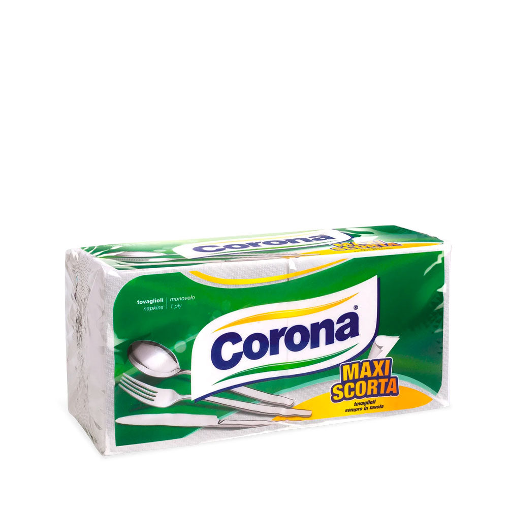 CORONA - MAXI SCORTA TOVAGLIOLI MONOUSO MONOVELO 180pz