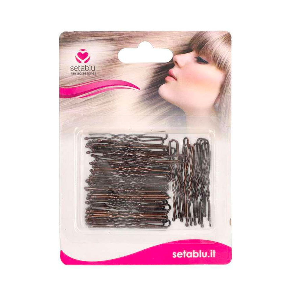 SETABLU - FORCINE METALLO CORTE CAFFÈ - 50PZ