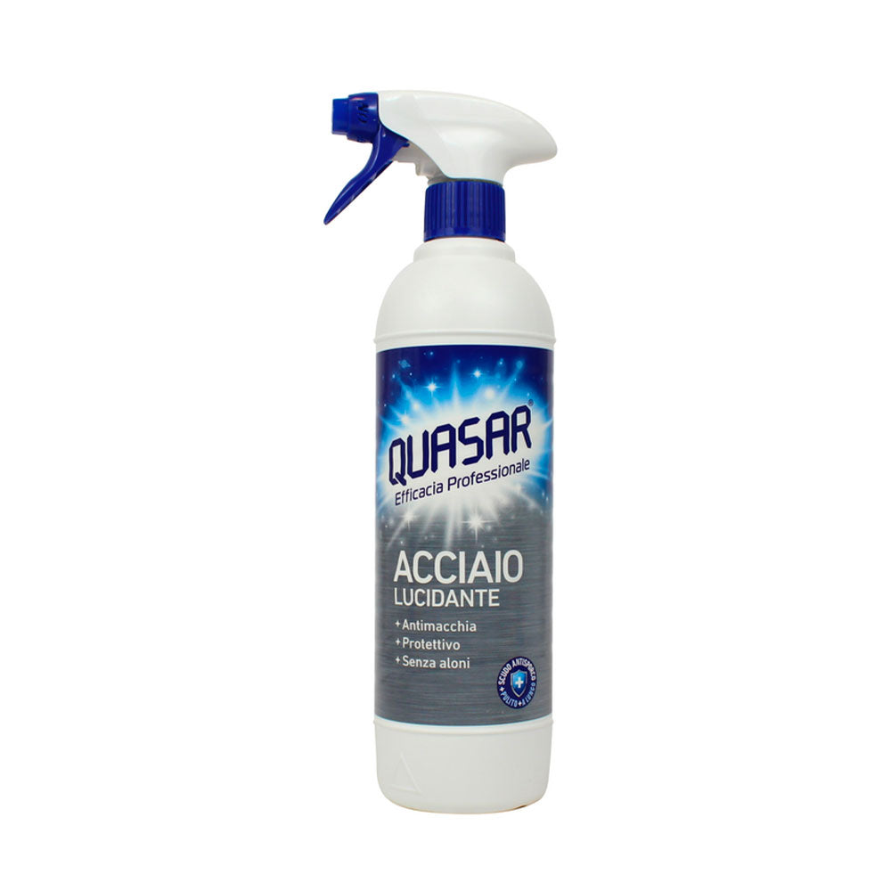 QUASAR - DETEGENTE SPRAY ACCIAIO LUCIDANTE - 580ML