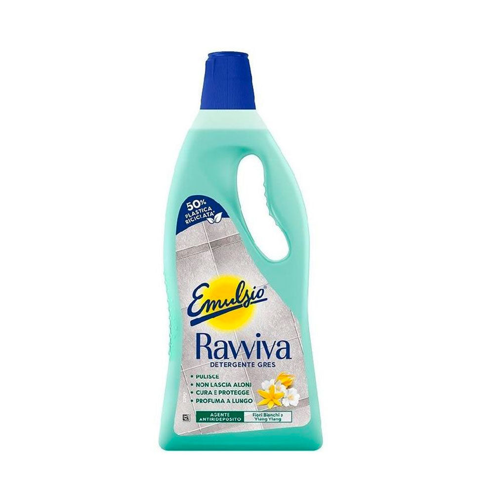 EMULSIO - RAVVIVA GRES DETERGENTE PAVIMENTI LIQUIDO FIORI BIANCHI E YLANG YLANG 750ml