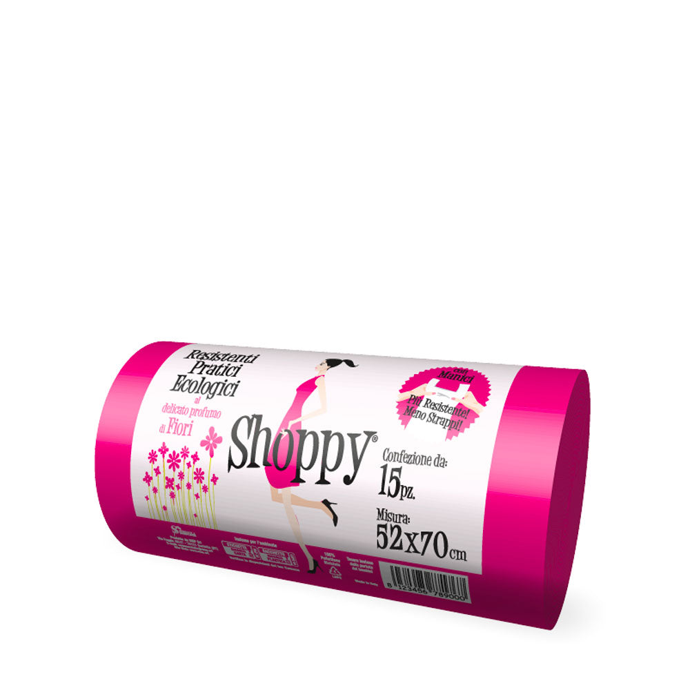 SMP - SHOPPY SACCHETTI DIFFERENZIATA 52X70 AL PROFUMO DI FIORI - 15PZ