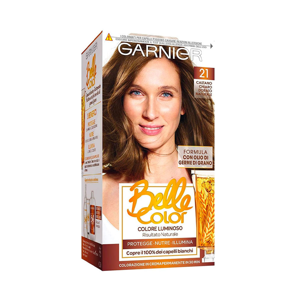 GARNIER - BELLE COLOR TINTA CAPELLI - 21 - CASTANO CHIARO DORATO NATURALE