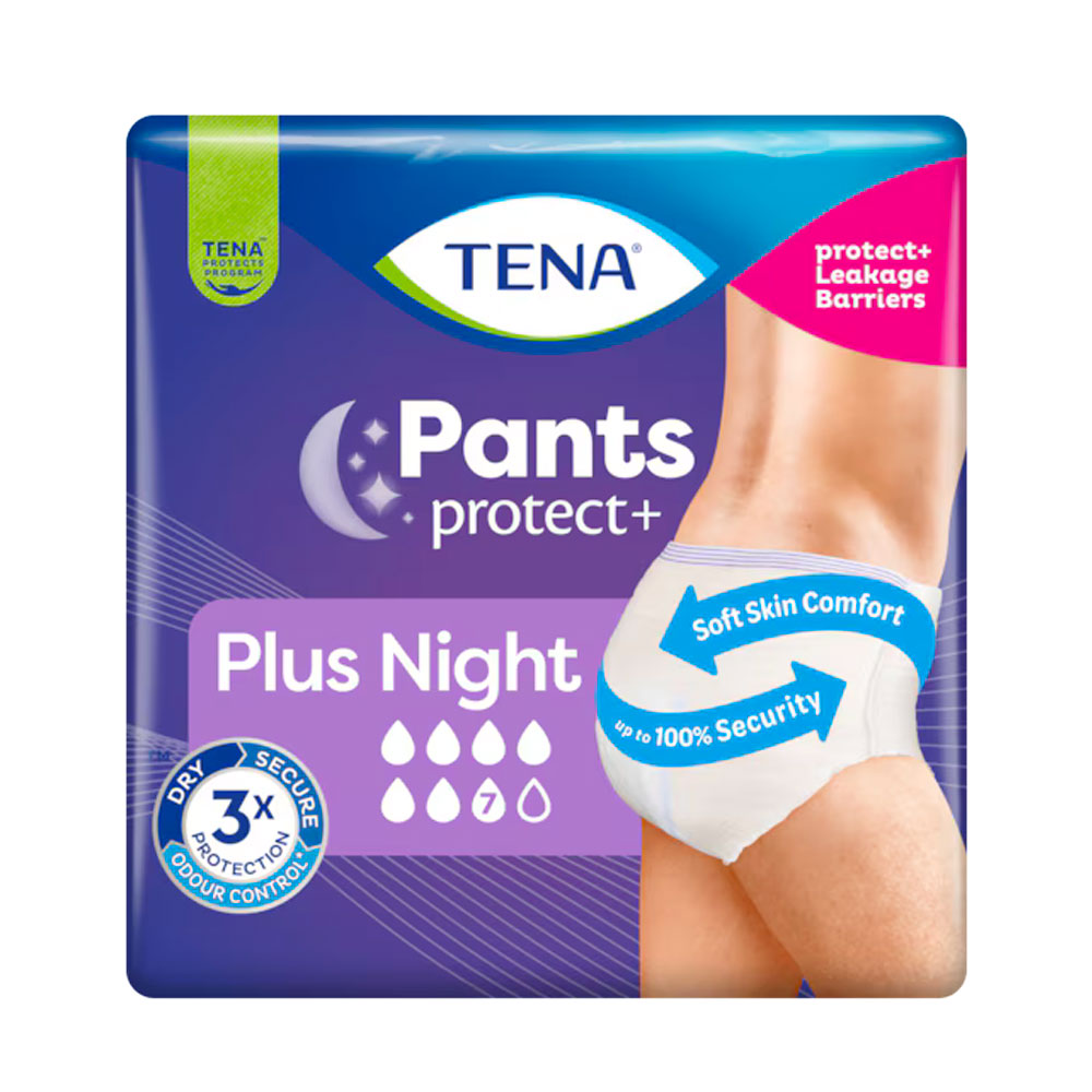 TENA - PANTS PROTECT+ PLUS NIGHT - MUTANDINE ASSORBENTI DONNA M - 12 PZ