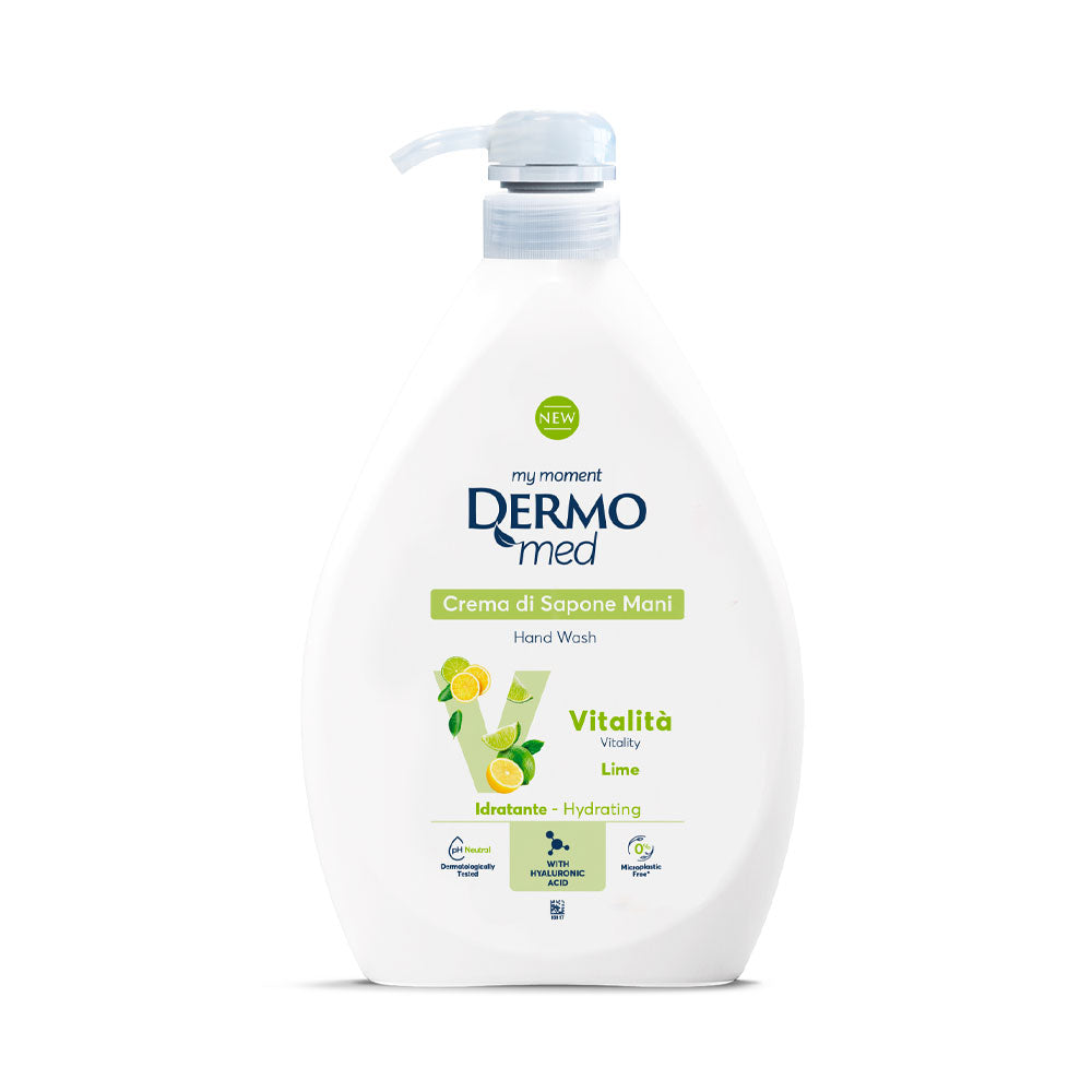 DERMOMED - CREMA DI SAPONE LIQUIDO MANI VITALITA' AL LIME 1L