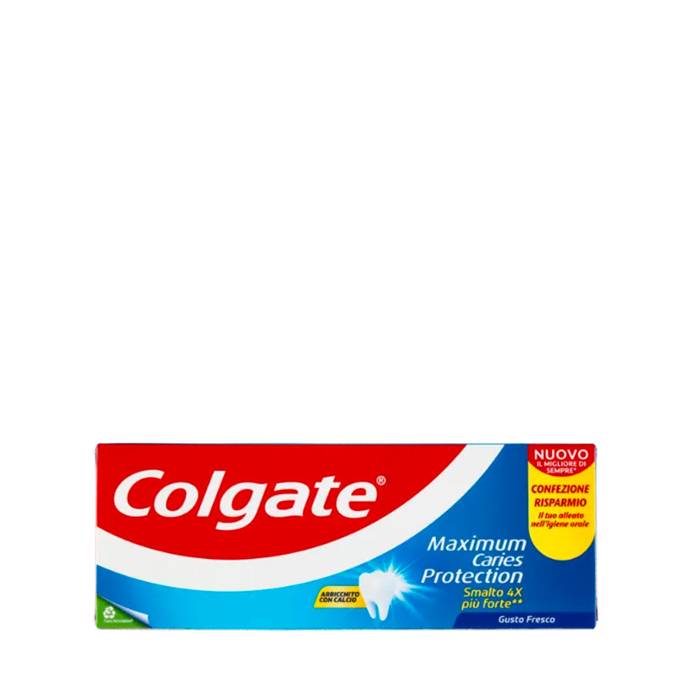 COLGATE - CONFEZIONE RISPARMIO DENTIFRICIO ADULTI MAXIMUM CARIES PROTECTION GUSTO FRESCO 2x75ml