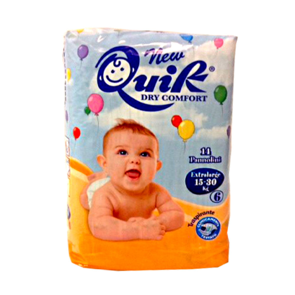 QUIK - DRY COMFORT PANNOLINI PER BAMBINI - EXTRALARGE TG6 - 14PZ