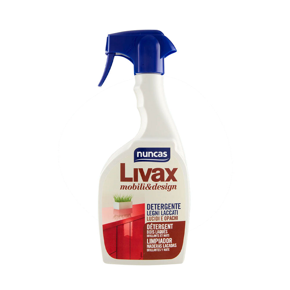 NUNCAS - LIVAX MOBILI&DESIGN DETERGENTE LEGNI LACCATI LUCIDI E OPACHI - 500ML