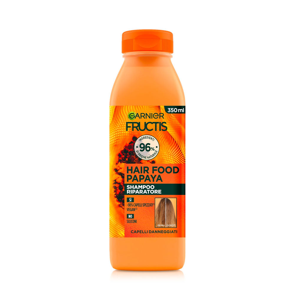 GARNIER - FRUCTIS HAIR FOOD PAPAYA SHAMPOO RIPARATORE – 350ML