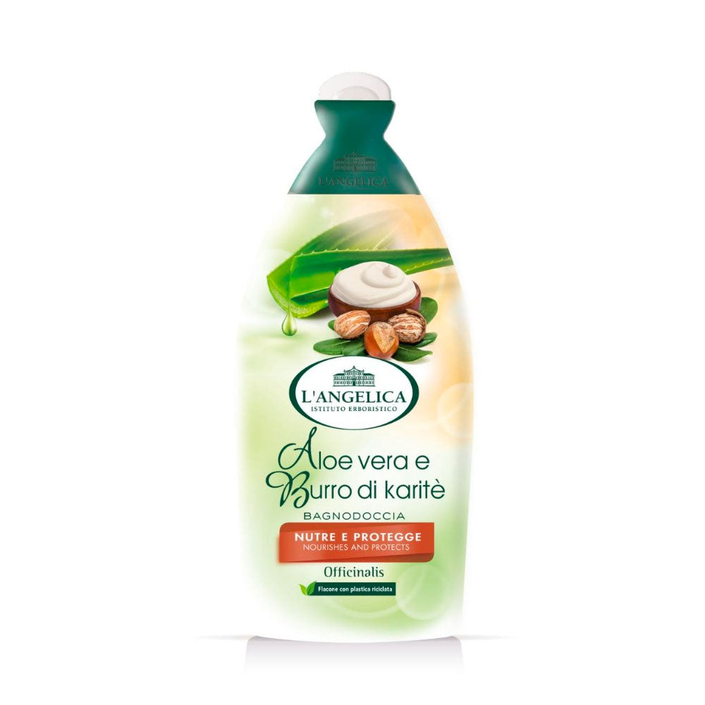 L'ANGELICA - BAGNOSCHIUMA OFFICINALIS ALOE E BURRO DI KARITÈ - 500ML