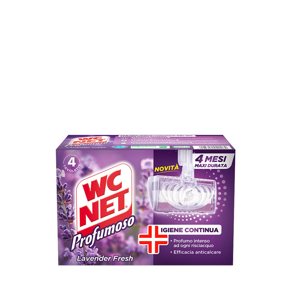 WC NET PROFUMOSO TAVOLETTE WC IGIENIZZANTI - LAVANDA FRESH - 4pz