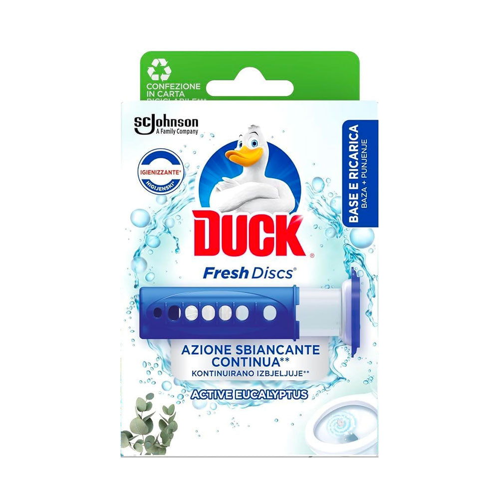 DUCK - FRESH DISCS DETERGENTE WC BASE + RICARICA EUCALIPTO/LAVANDA