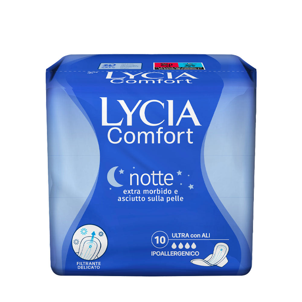 LYCIA - ASSORBENTI DONNA ULTRA NOTTE CON ALI - 10PZ