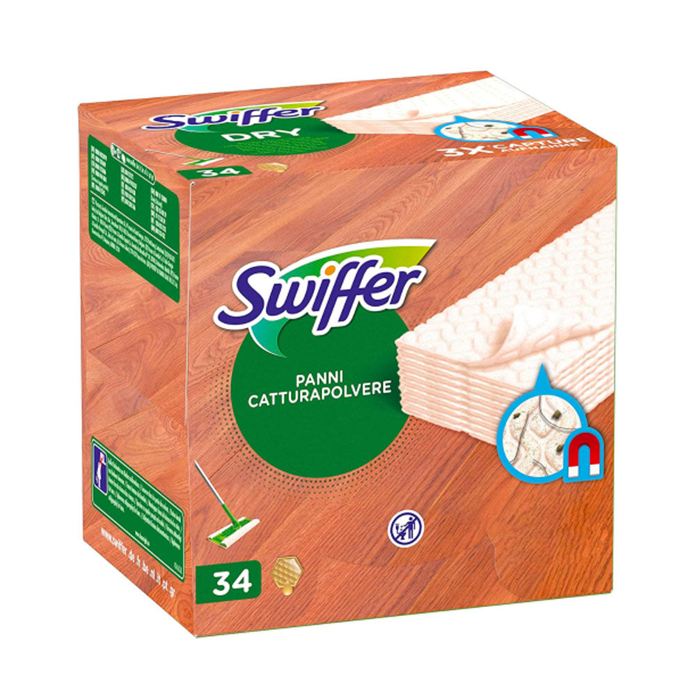 SWIFFER - DRY PANNI CATTURAPOLVERE LEGNO - 34 PZ