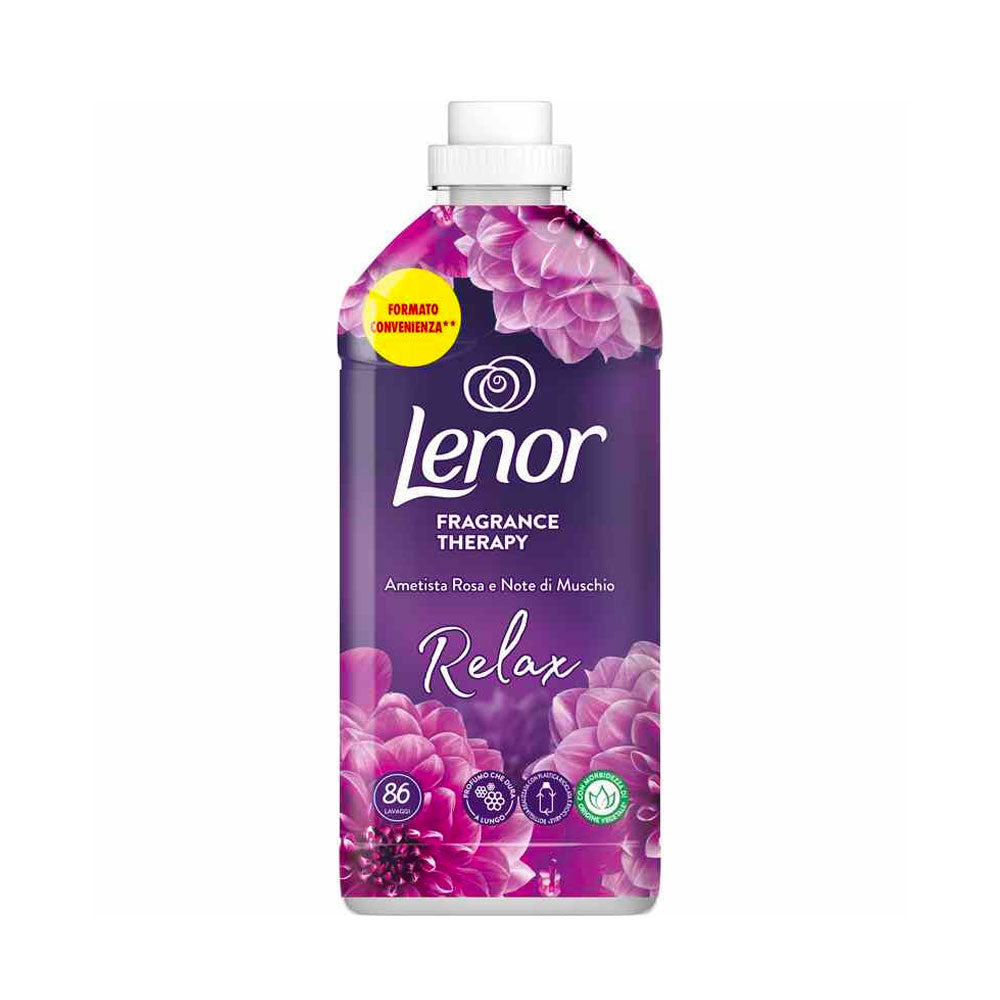 LENOR - AMMORBIDENTE CONCENTRATO RELAX AMETISTA ROSA E NOTE DI MUSCHIO - 86 LAVAGGI