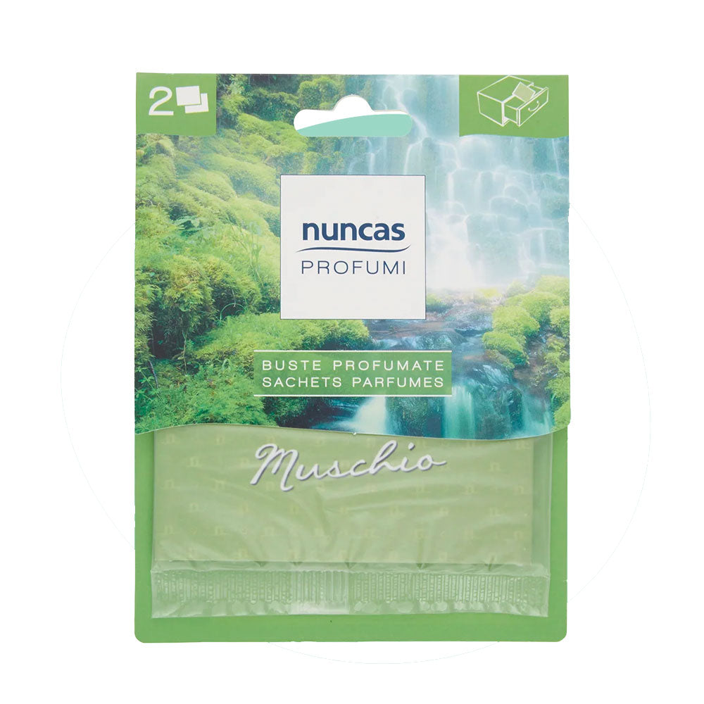 NUNCAS - BUSTE PROFUMATE PER CASSETTI MUSCHIO - 2 PEZZI