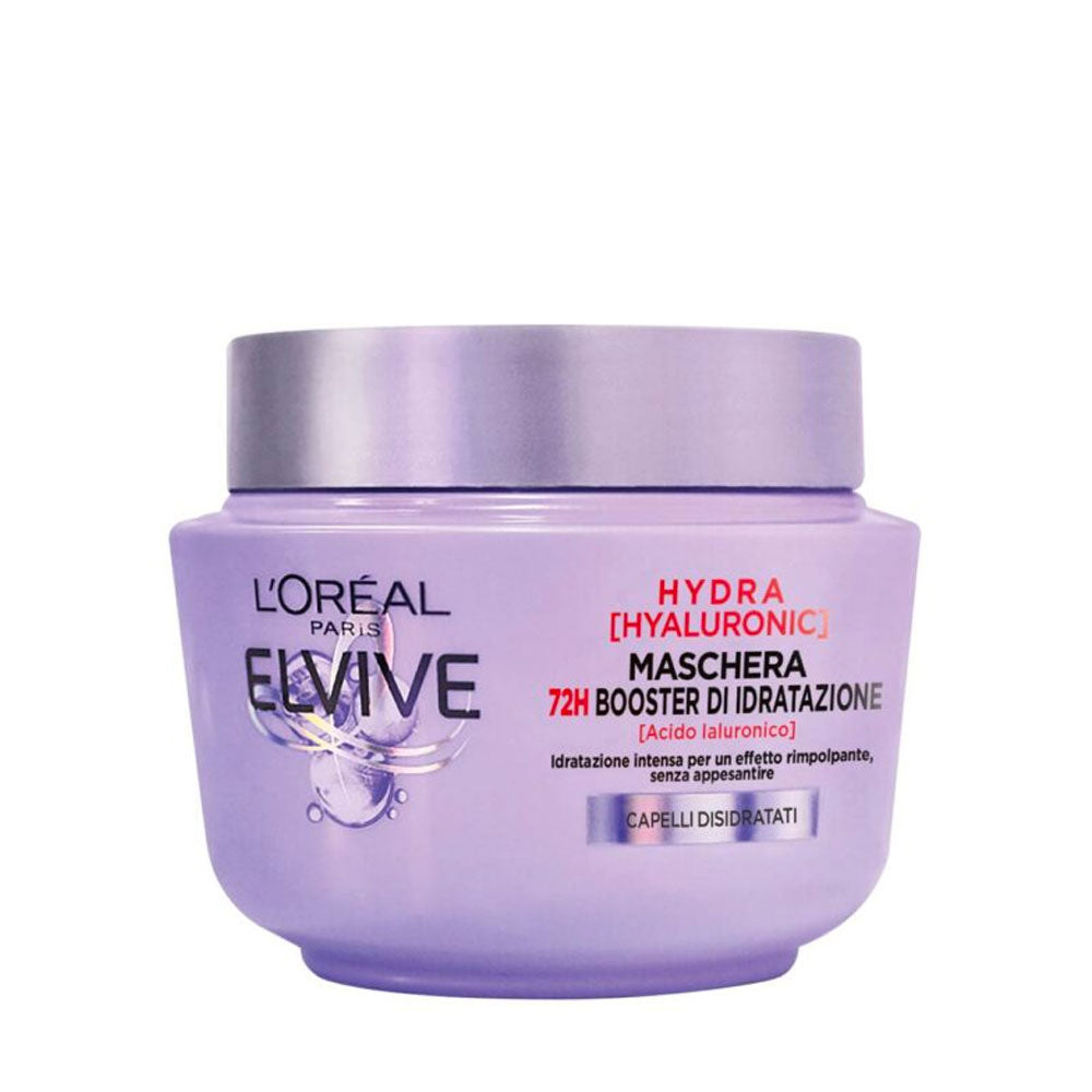 L'OREAL PARIS - ELVIVE HYDRA HYALURONC MASCHERA CAPELLI 72H BOOSTER DI IDRATAZIONE - 300ML