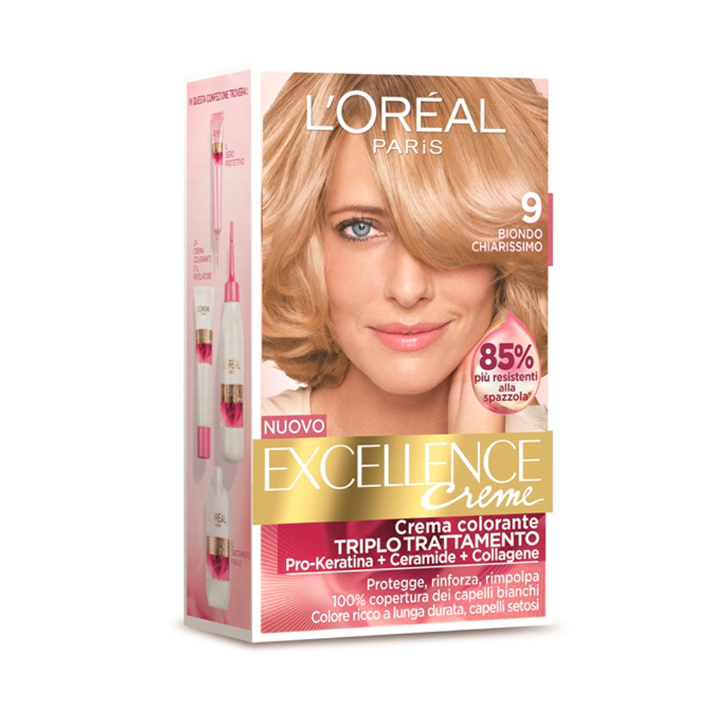 L'OREAL PARIS - EXCELLENCE CREME TINTA PER CAPELLI - 9 BIONDO CHIARISSIMO