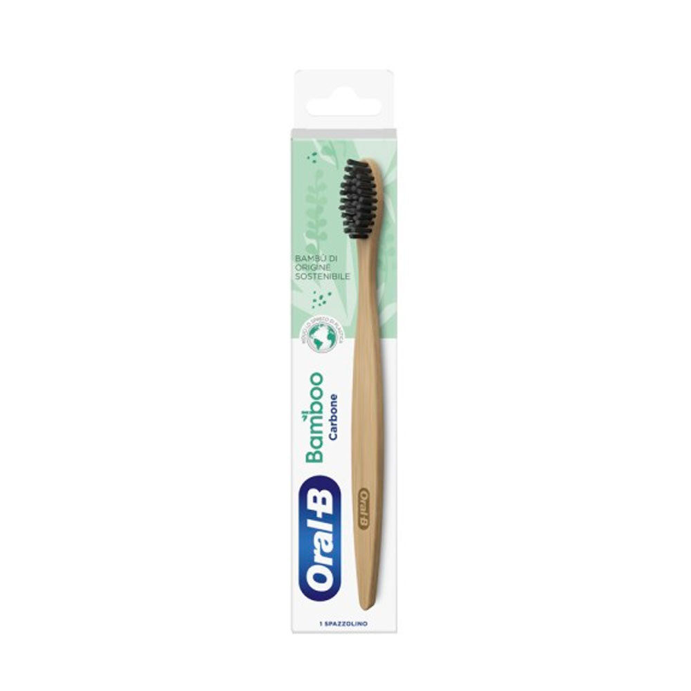 ORAL-B - SPAZZOLINO MANUALE BAMBOO CARBONE ATTIVO