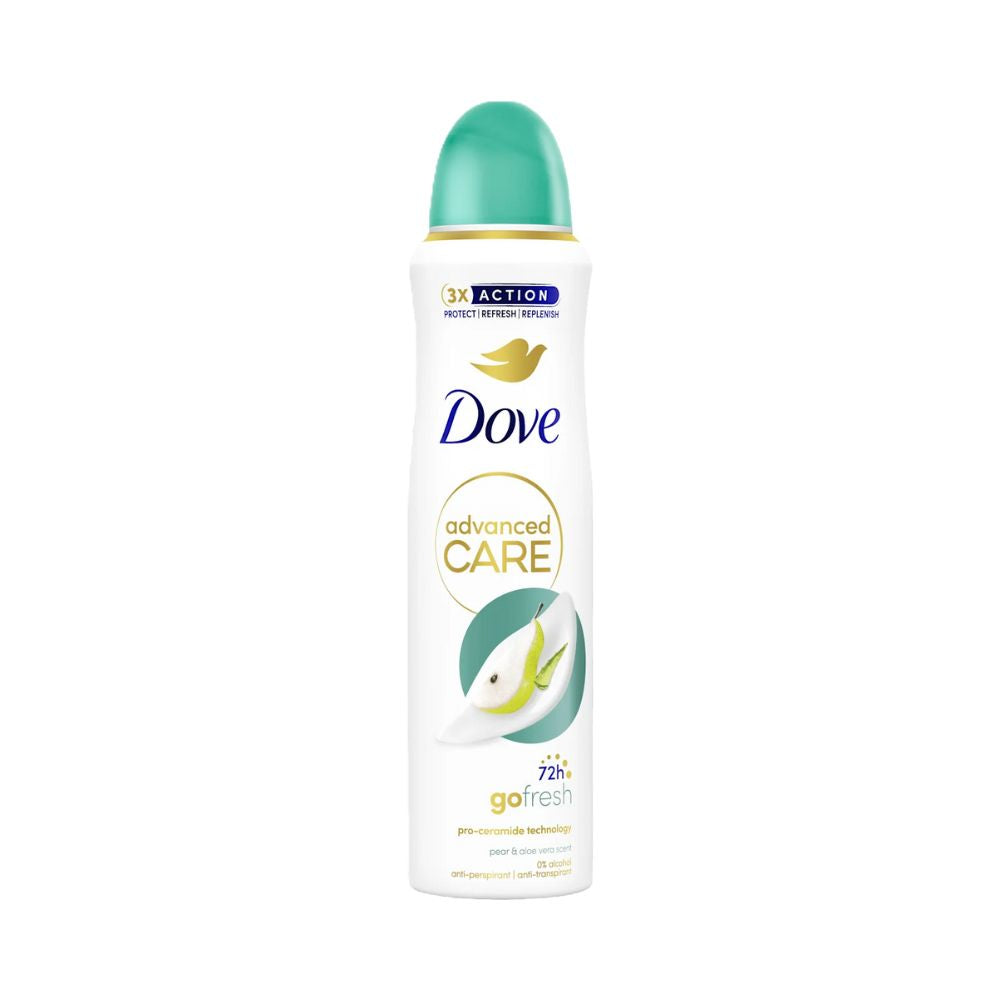 DOVE DEODORANTE SPRAY GO FRESH PEAR & ALOE VERA ADVANCED CARE 150 ML