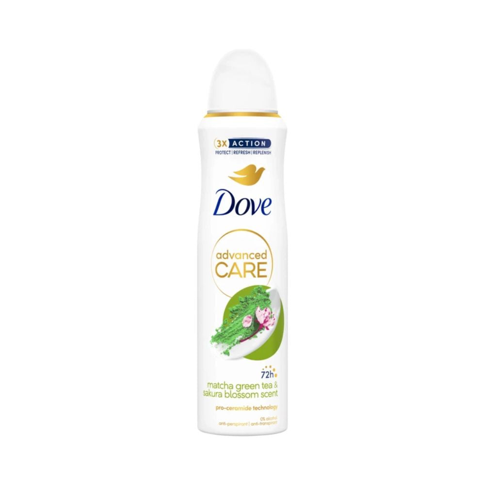 DOVE DEODORANTE SPRAY MATCHA GREEN TEA ADVANCED CARE 150 ML