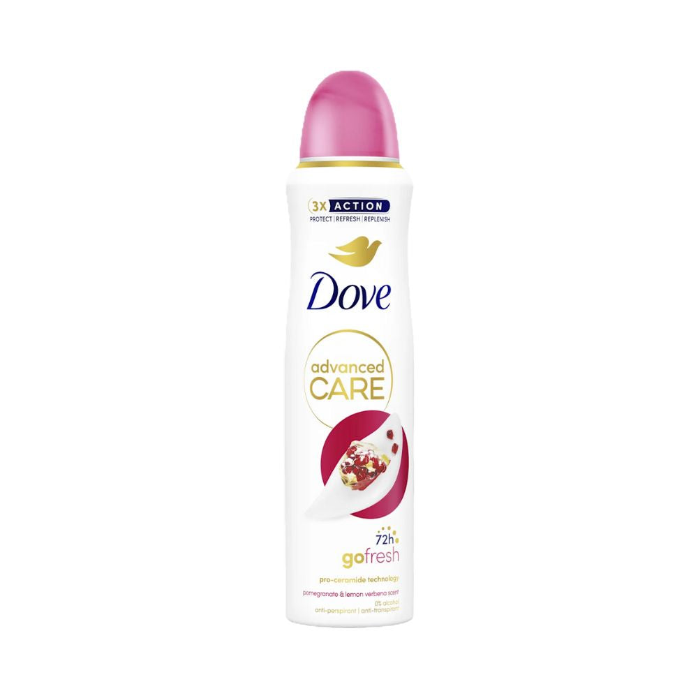 DOVE DEODORANTE SPRAY GO FRESH POMEGRANATE & LEMON ADVANCED CARE 150 ML