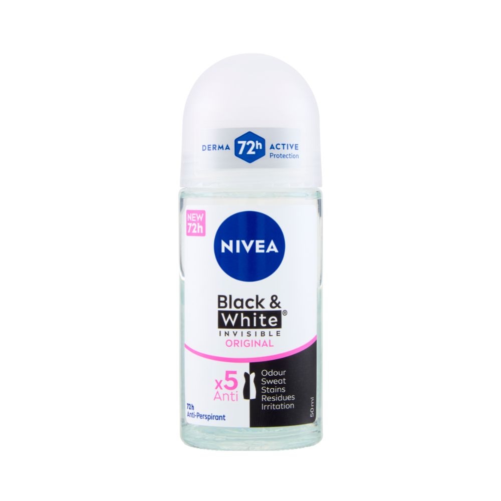 NIVEA - DEODORANTE ROLL ON 48H BLACK & WHITE ORIGINAL 50ml