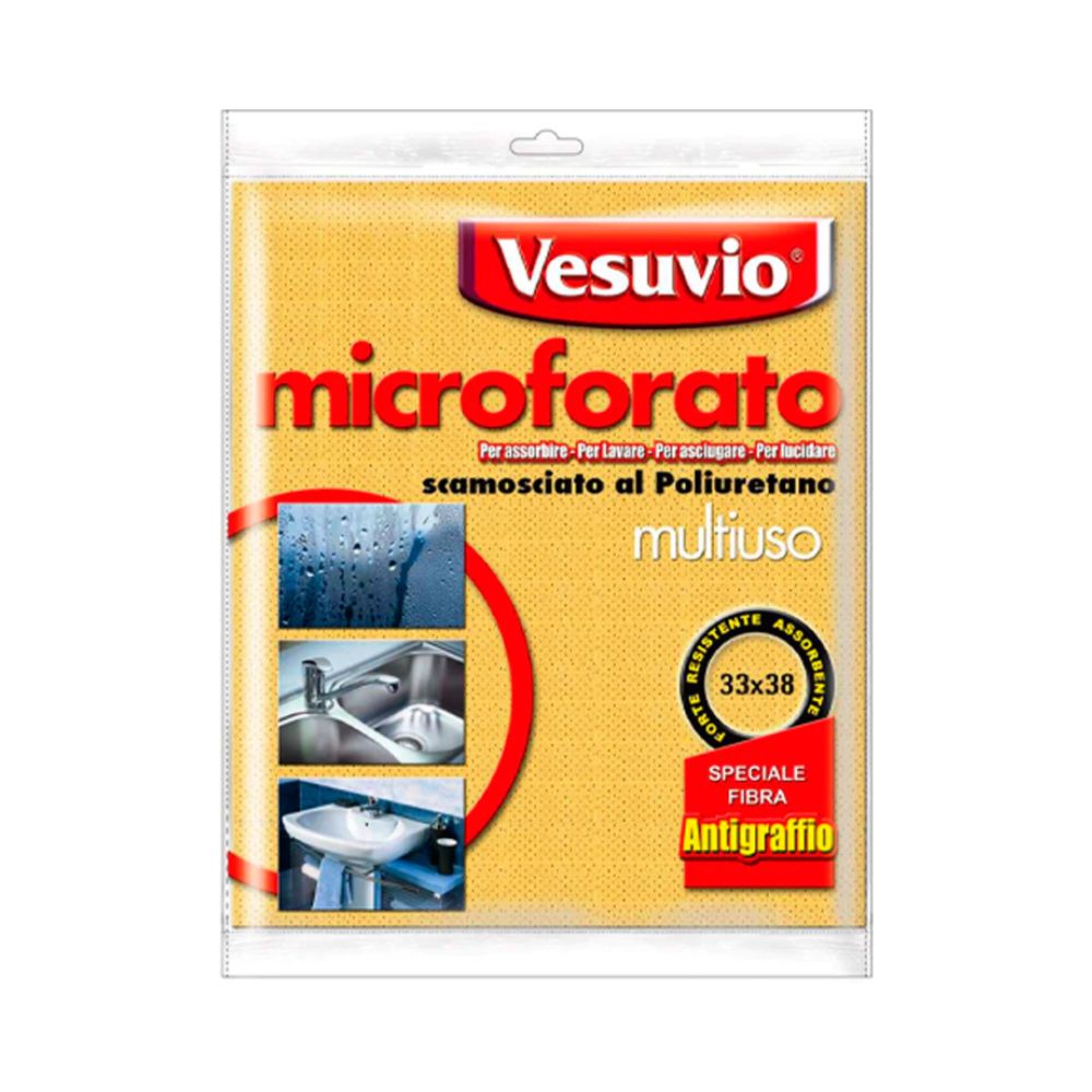 VESUVIO PANNO MICROFORATO SCAMOSCIATO AL POLIURETANO 33X38CM