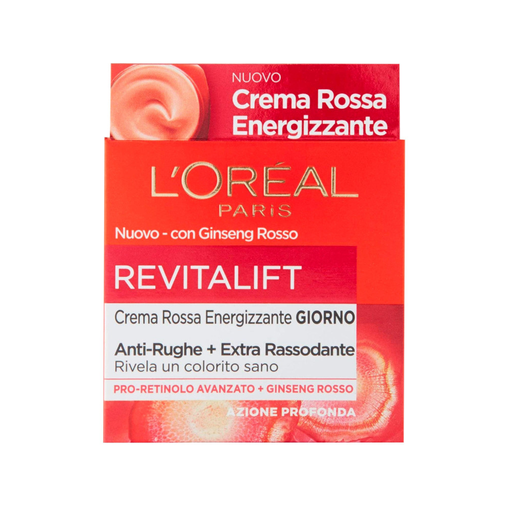 L’ORÉAL PARIS REVITALIFT CREMA VISO GIORNO ROSSA ENERGIZZANTE 50 ML